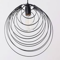 Lampada a sospensione mini stile rustico country retrò/Lodge in metallo nero