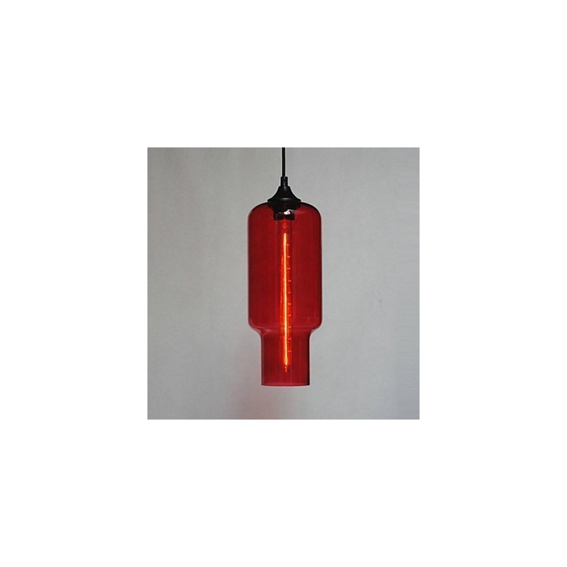 Lampada a sospensione in vetro marrone con design a bolle, 35 cm