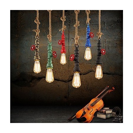 Lampada a sospensione industriale retrò americana