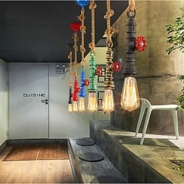 Lampada a sospensione industriale retrò americana