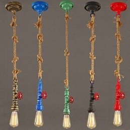 Lampada a sospensione industriale retrò americana