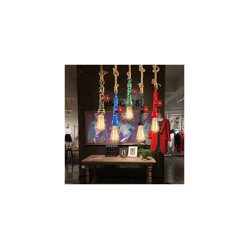 Lampada a sospensione industriale retrò americana
