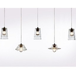 Lampada a sospensione moderna in vetro