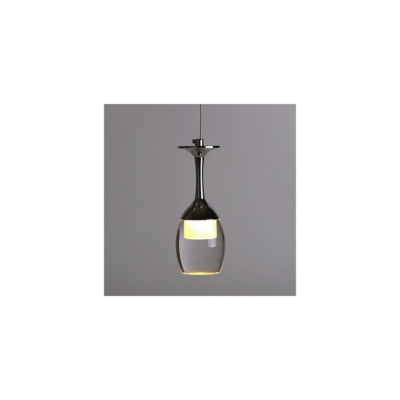 Lampada a sospensione moderna contemporanea a 3 luci in metallo, cromo, rosone rotondo