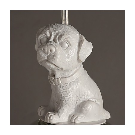 Lampada a sospensione moderna in vetro trasparente, bianca, 1 luce E26/E27, 28 cm