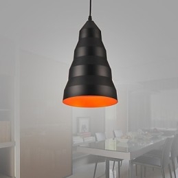 Lampada a sospensione moderna contemporanea mini in metallo nero