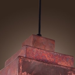 Lampada a sospensione mini classica tradizionale in metallo marrone
