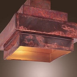Lampada a sospensione mini classica tradizionale in metallo marrone