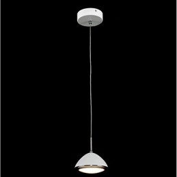Lampada a sospensione LED moderna contemporanea in metallo bianco 12 W