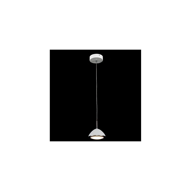 Lampada a sospensione LED moderna contemporanea in metallo bianco 12 W