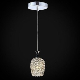 Lampada a sospensione moderna 1 luce in cristallo