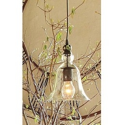 Lampada a sospensione mini a ciotola vintage classica in vetro trasparente