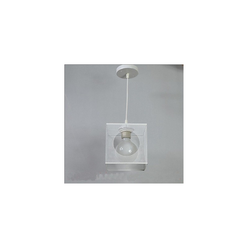 Lampada a sospensione mini Glass Ball Flower Garden in metallo bianco e nero