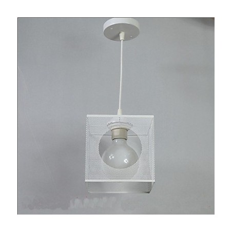 Lampada a sospensione mini Glass Ball Flower Garden in metallo bianco e nero