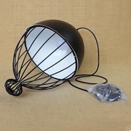 Lampada a sospensione moderna creativa a testa singola nera