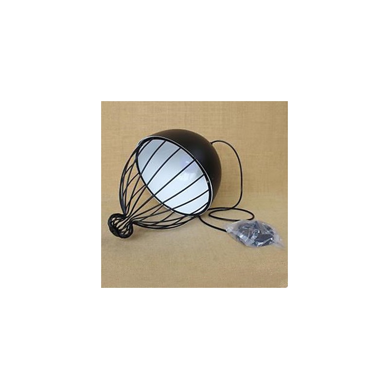 Lampada a sospensione moderna creativa a testa singola nera