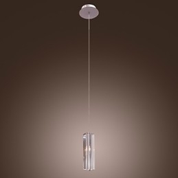 Lampada a sospensione mini moderna contemporanea in vetro trasparente G4