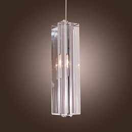 Lampada a sospensione mini moderna contemporanea in vetro trasparente G4