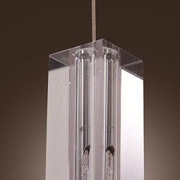 Lampada a sospensione mini moderna contemporanea in vetro trasparente G4
