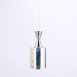 Lampada a sospensione argento con incisione laser Dream L