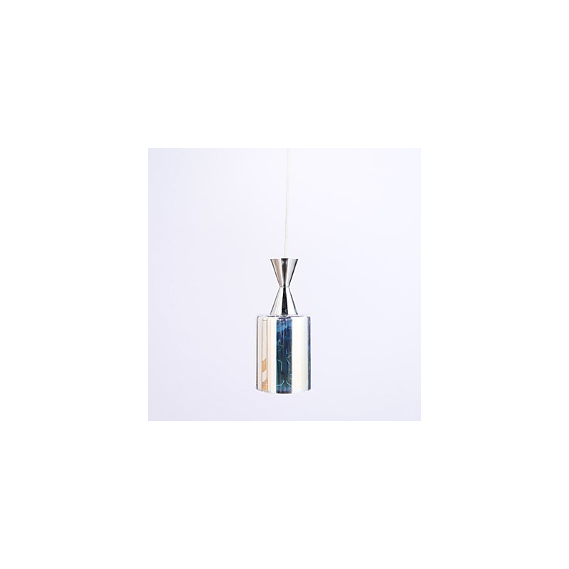 Lampada a sospensione argento con incisione laser Dream L