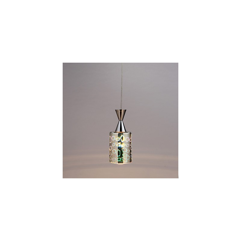 Lampada a sospensione argento con incisione laser Dream L