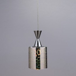 Lampada a sospensione argento con incisione laser Dream L