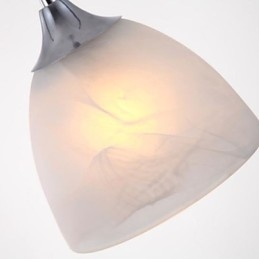 Lampada a sospensione moderna oblunga a 3 luci grigia