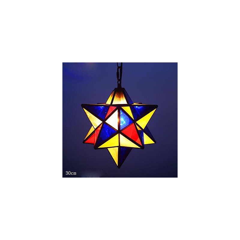 Lampada a sospensione a goccia con stelle, 30 cm