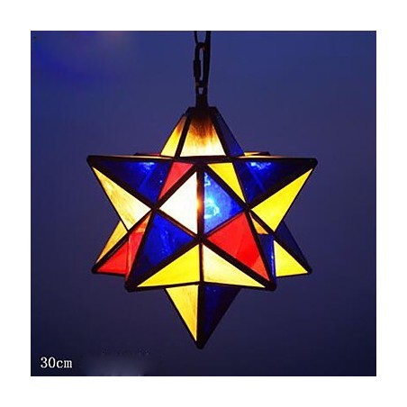 Lampada a sospensione a goccia con stelle, 30 cm