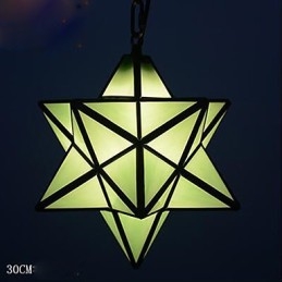 Lampada a sospensione a goccia con stelle, 30 cm