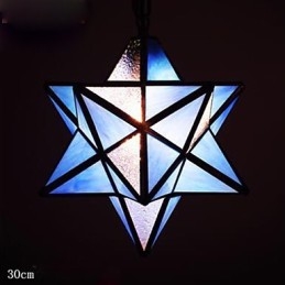 Lampada a sospensione a goccia con stelle, 30 cm