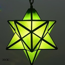 Lampada a sospensione a goccia con stelle, 30 cm