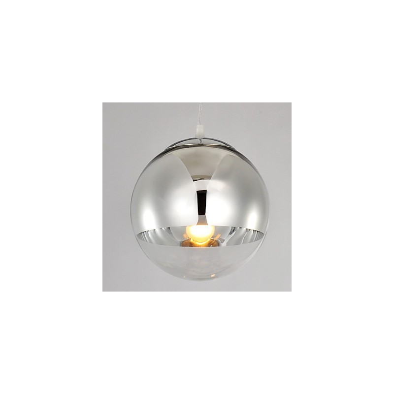 Lampada a sospensione a sfera 1 luce cromata