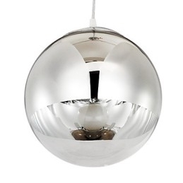 Lampada a sospensione a sfera 1 luce cromata