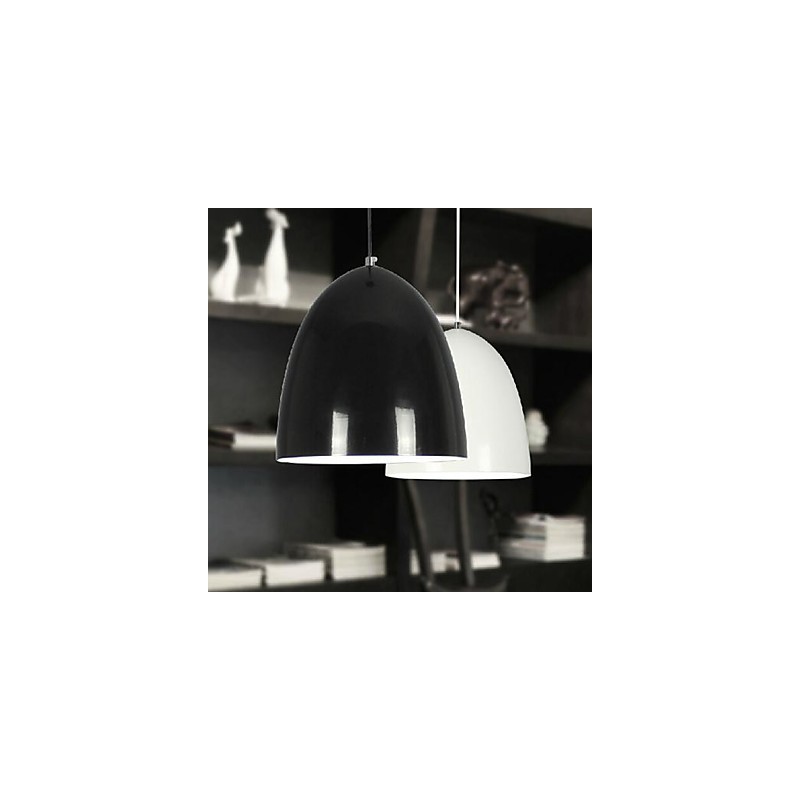 Lampada a sospensione in metallo verniciato moderna e contemporanea, 1 lampadina E26/E27, 25 cm