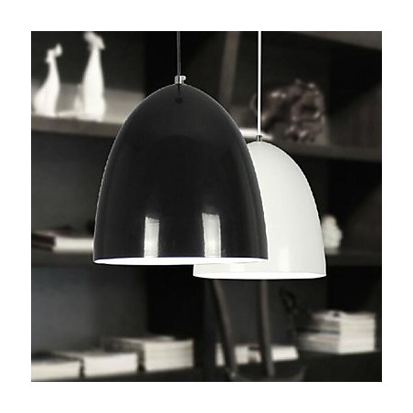 Lampada a sospensione in metallo verniciato moderna e contemporanea, 1 lampadina E26/E27, 25 cm