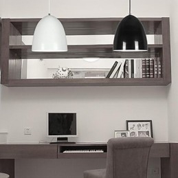 Lampada a sospensione in metallo verniciato moderna e contemporanea, 1 lampadina E26/E27, 25 cm