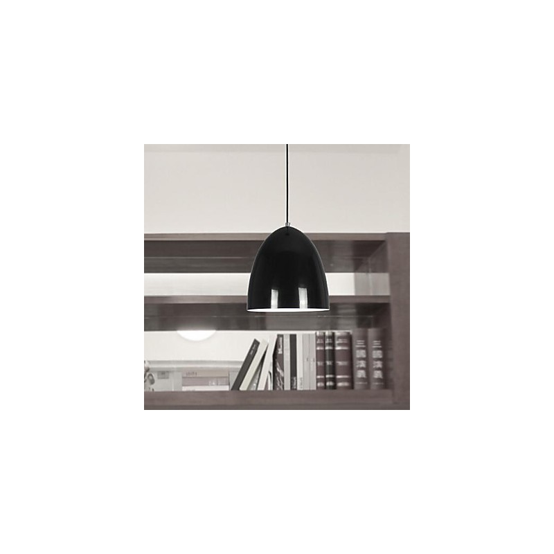 Lampada a sospensione in metallo verniciato moderna e contemporanea, 1 lampadina E26/E27, 25 cm