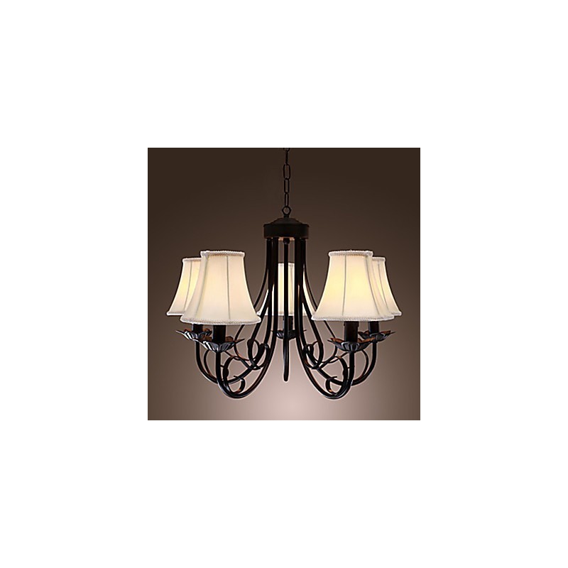 Lampadario classico tradizionale in ottone antico, 1 livello, 60 cm