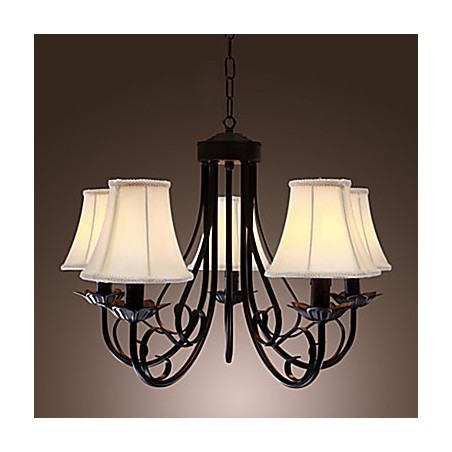 Lampadario classico tradizionale in ottone antico, 1 livello, 60 cm