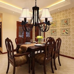 Lampadario classico tradizionale in ottone antico, 1 livello, 60 cm