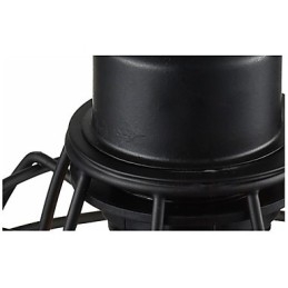 Lampadario a sospensione Edison in metallo nero a gabbia, 3 luci E26/E27