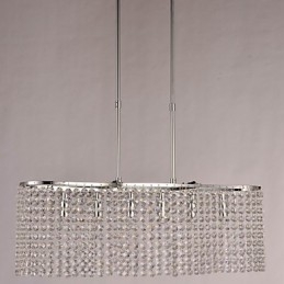 Lampada a sospensione in cristallo elettroplaccato moderna e contemporanea