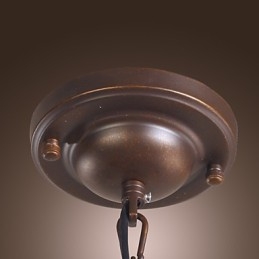 Lampada a sospensione classica vintage mini a lanterna, vetro trasparente, 1 lampadina E26/E27