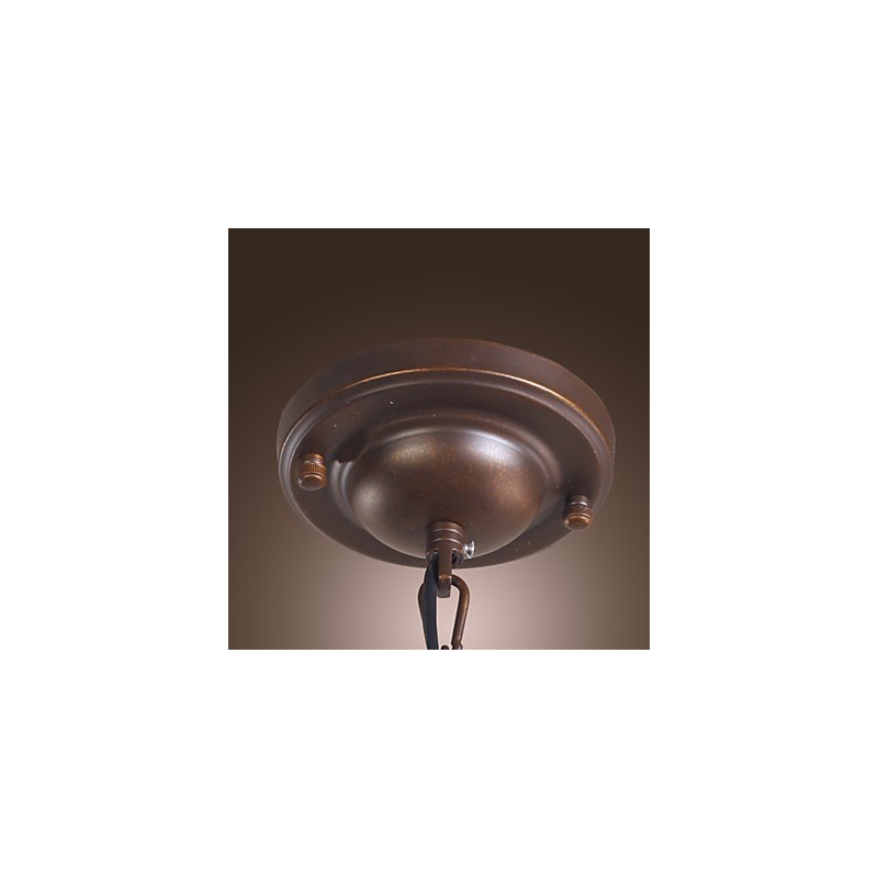 Lampada a sospensione classica vintage mini a lanterna, vetro trasparente, 1 lampadina E26/E27