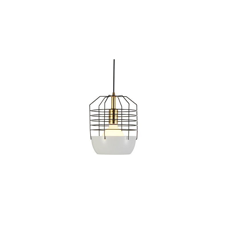 Lampada a sospensione mini a ragnatela 1 luce in acciaio al carbonio, luce a goccia
