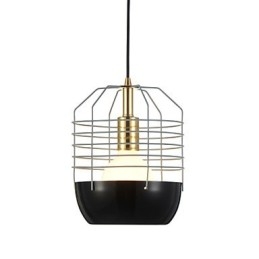 Lampada a sospensione mini a ragnatela 1 luce in acciaio al carbonio, luce a goccia