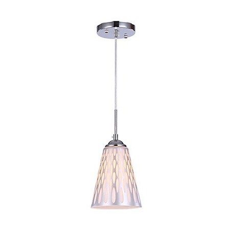 Lampada a sospensione semplice in metallo argentato con paralume in vetro bianco, 3 luci