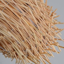 Lampadario mini stile lanterna in legno e bambù